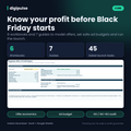 Système de profit pour le Black Friday et le Cyber Monday : Pack de base (5 feuilles de calcul, 6 guides, bonus)
