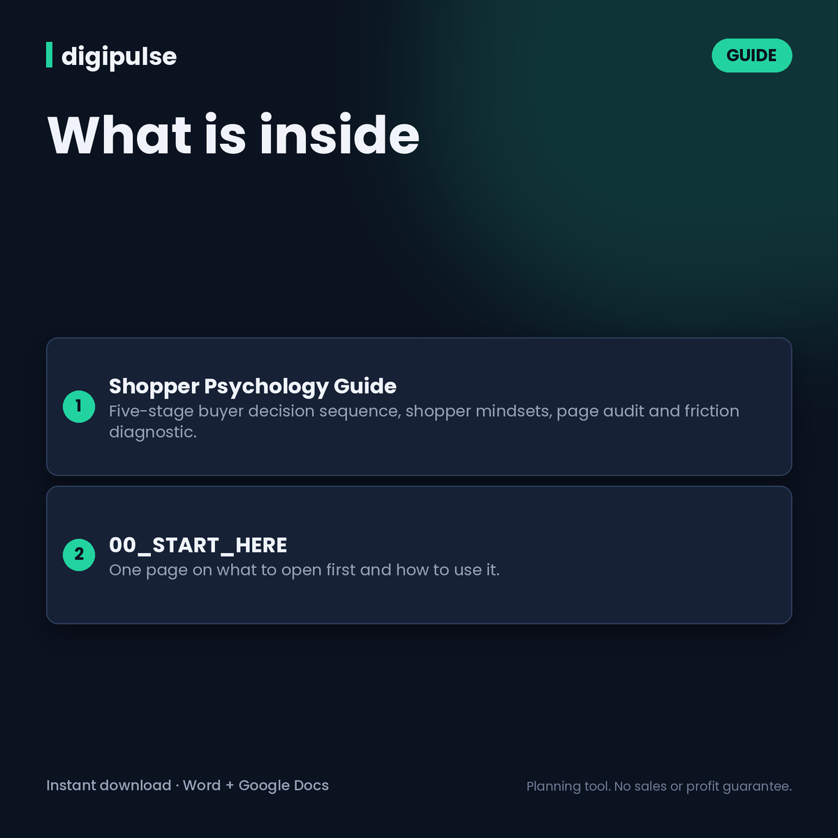 Shopper Psychology Guide for Black Friday: 5 Buyer Mindsets and Message Matrix (Word)
