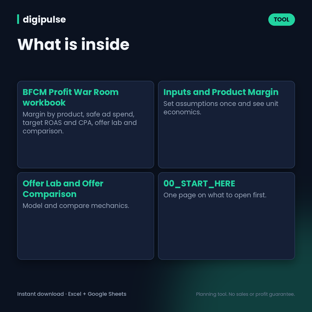 Black Friday Profit Planner by Digipulse: preview 6 of 9